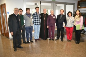Participantes diocesano en Encuentro Jovenes Misioneros con Arzobispo de Madrid Carlos Osoro