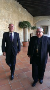 Con José Antonio Monago, presidente del Gobierno de Extremadura