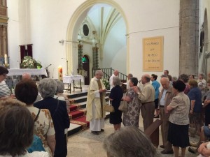 Uncion de enfermos parroquia santo Domingo Badajoz ancianos mayores