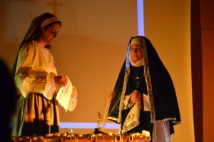 Representacion teatral santa Teresa de Jesus en La Morera (600 x 397)