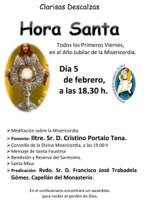 HORA SANTA DE FEBRERO