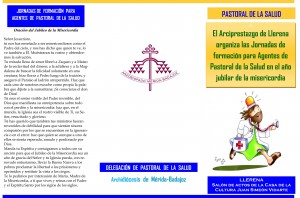 TRIPTICO Jornadas Pastoral de la Salud en Llerena 2016-1