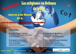 Religiones defensa por la Paz Pastoral Universitaria