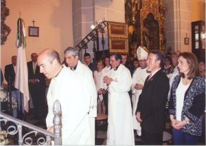 Adoración Perpetua Almendralejo 2 aniversario Francisco Cerro Chaves obispo Coria-Caceres (600 x 424)
