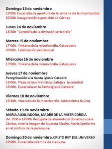 Semana de la Misericordia de la parroquia Mª Auxiliadora (Badajoz)