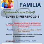 Aula de la Familia en el salón de actos de la parroquia San Juan de Ribera (Badajoz)