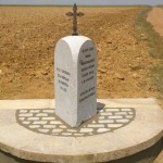 Piedra conmemorativa en Cabeza del Buey