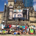 El colegio de las Madres Escolapias de Mérida peregrinan a Santiago