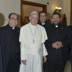 Los sacerdotes de Mérida-Badajoz que celebran sus bodas de plata son recibidos por el Papa