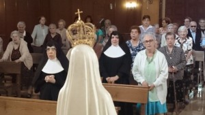 La Virgen peregrina de Fátima estuvo en la Residencia de las Hermanitas de los Ancianos Desamparados