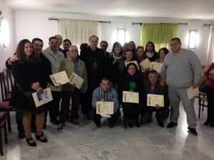 Entrega de diplomas de la EFB en la parroquia Jesús Obrero, en Badajoz