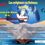 Las religiones en defensa de la Paz (Residencia universitaria «Hernán Cortes»)
