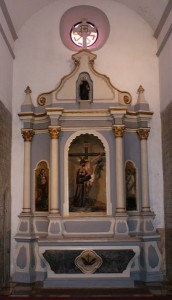 Restaurado el retablo de san Francisco de la parroquia de San Agustín (Badajoz)