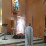 Bendecido un cuadro de la Divina Misericordia en San Juan de Ribera (Badajoz)