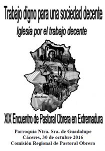XIX Encuentro regional de Pastoral Obrera (Cáceres)