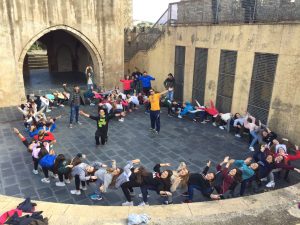 Jóvenes de 14 parroquias de la Diócesis participan en una convivencia en Jerez de los Caballeros