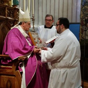 Dos seminaristas recibieron el lectorado y el rito de admisión  en la Catedral