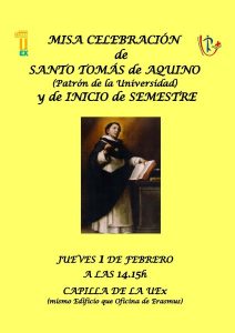 Misa santo Tomás de Aquino (Capilla Uex -Badajoz-)