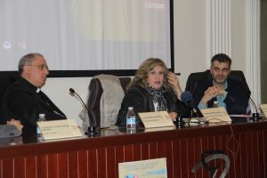 La periodista Cristina López Schlichting habló sobre la Iglesia en los medios de comunicación a profesores de la UEx