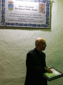 Pueblonuevo del Guadiana homenajea a quien fuera su párroco, D. Rafael Robles
