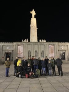 Los seminaristas visitan el Cerro de los Ángeles en Getafe