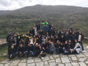 Jóvenes de la JEC de la diócesis han participado en el encuentro por etapas en Baños de Montemayor