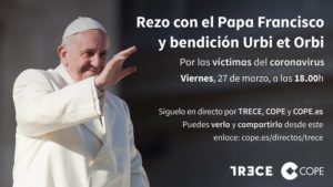 El Papa invita a unirse en oración contra el coronavirus