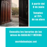 Los templos de la diócesis ya pueden ocuparse a un 75% de su aforo