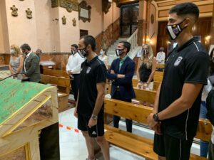 El C.D. Badajoz visitó a La Soledad antes de partir a la liguilla de ascenso