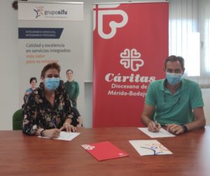 Acuerdo de colaboración entre Cáritas Diocesana y el Centro Especial de Empleo del Grupo SIFU”
