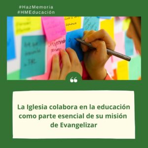 [VÍDEO] #HazMemoria Actividad educativa de la Iglesia