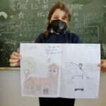 Alumnos del CEIP Las Vaguadas, de Badajoz, agradecen a los sacerdotes diocesanos su labor durante la pandemia