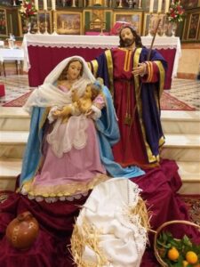 Dos imágenes, de la Virgen y san José, donadas a la parroquia de Montemolín
