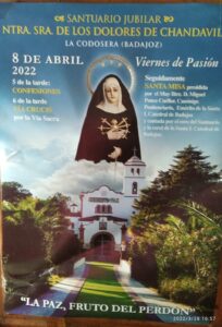 Celebración del Viernes de Pasión (Santuario de Chandavila -La Codosera-)