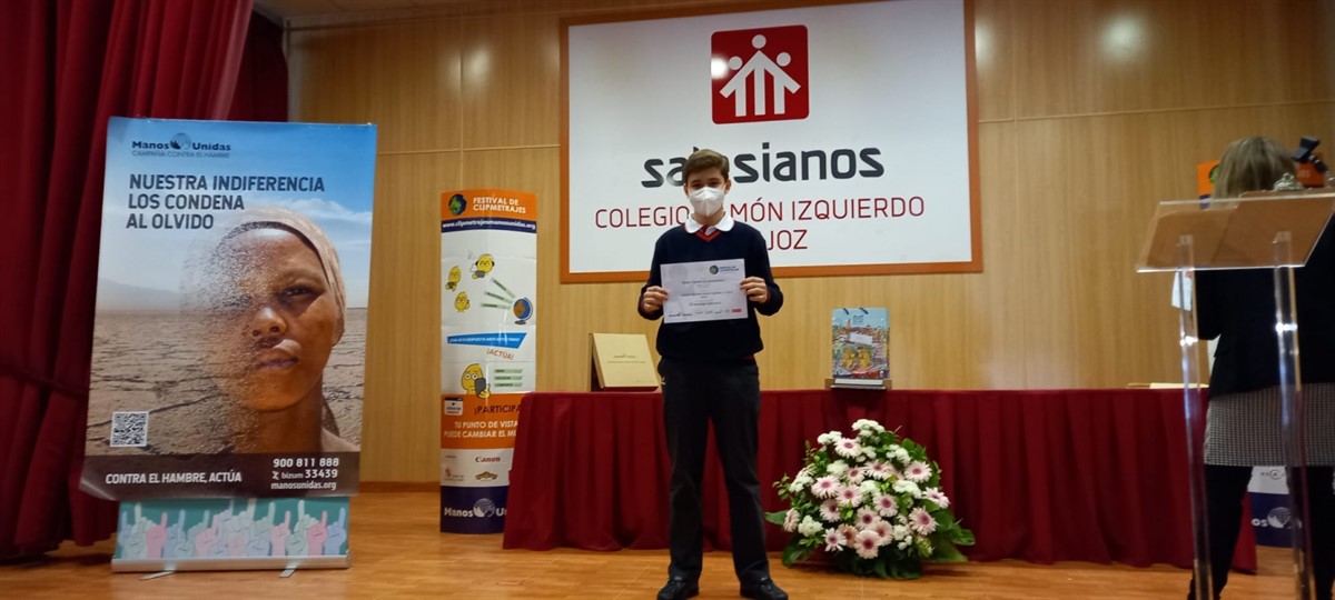 El colegio Salesiano de Badajoz, primer premio en el Festival de Clipmetrajes de Manos Unidas en Extremadura