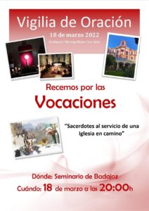 Vigilia de oración por las vocaciones (Seminario de Badajoz)