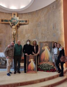 Cuadro de la Divina Misericordia para la Capilla del Hospital Perpetuo Socorro en Badajoz