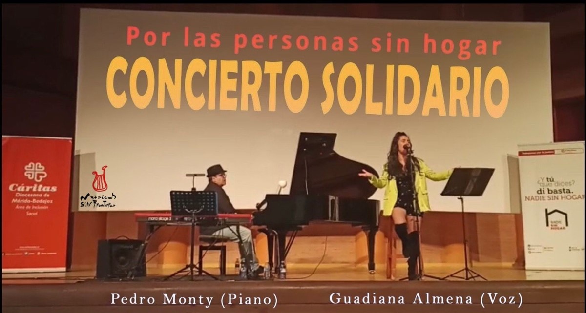 Guadina Almena y Pedro Monty ofrecen un concierto por las personas sin hogar