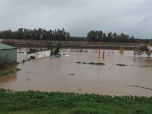 La casa de espiritualidad de Gévora acogió a un centenar de personas al quedarse aislada la localidad