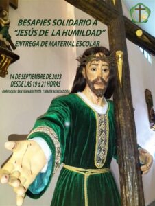 Besapié solidario a Jesús de la Humildad (Parroquia San Juan Bautista y María Auxiliadora -Mérida-)