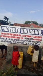 La Hermandad de la Vera Cruz de Jerez de los Caballeros consigue agua para Uganda