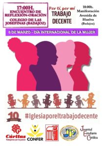 Encuentro de oración y reflexión "Día Internacional de la Mujer" (Colegio Josefinas -Badajoz-)