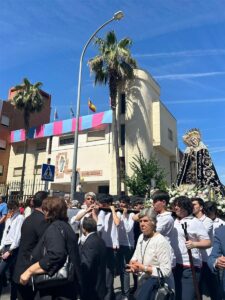 La Virgen de la Soledad ha visitado la casa salesiana de Badajoz