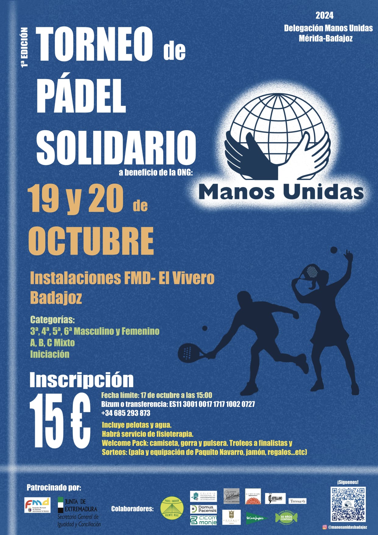 Torneo Pádel Manos Unidas (FMD «El Vivero» – Badajoz)