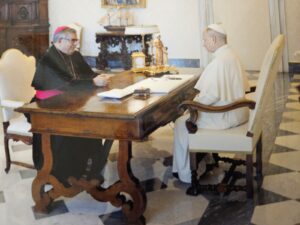 Don José Rodríguez Carballo, primer obispo español recibido en audiencia privada por el Papa