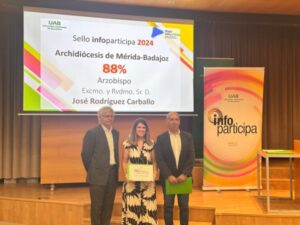 La Archidiócesis de Mérida-Badajoz premiada con el Sello de Transparencia y comunicación por la Universidad Autónoma de Barcelona