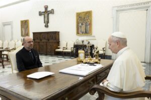 César Caro fue recibido en audiencia por León XIV