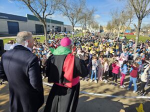Puebla de la Calzada acoge el Encuentro Diocesano de niños de Primera Comunión