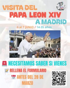 ¿Eres joven y quieres viajar a Madrid al encuentro con León XIV?