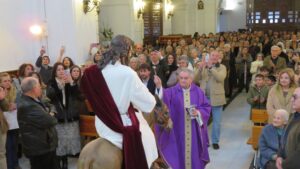 Manuel Lancharro donó a la Sacramental de Monesterio la imagen de Jesús en la Borriquita
